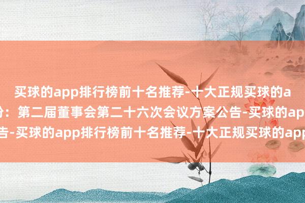 买球的app排行榜前十名推荐-十大正规买球的app排行榜推荐中伟股份：第二届董事会第二十六次会议方案公告-买球的app排行榜前十名推荐-十大正规买球的app排行榜推荐