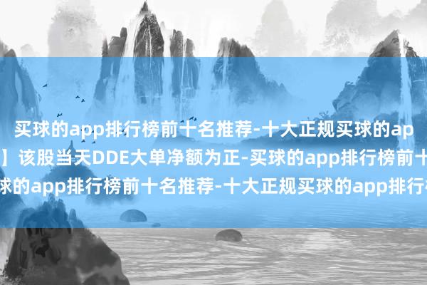 买球的app排行榜前十名推荐-十大正规买球的app排行榜推荐【投顾分析】该股当天DDE大单净额为正-买球的app排行榜前十名推荐-十大正规买球的app排行榜推荐