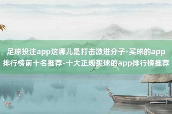 足球投注app这哪儿是打击激进分子-买球的app排行榜前十名推荐-十大正规买球的app排行榜推荐