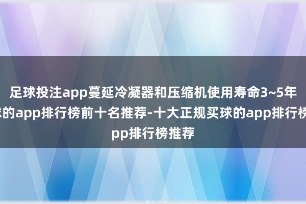 足球投注app蔓延冷凝器和压缩机使用寿命3~5年-买球的app排行榜前十名推荐-十大正规买球的app排行榜推荐