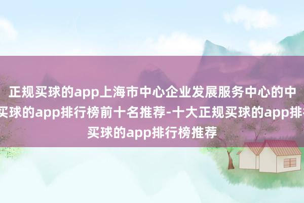 正规买球的app上海市中心企业发展服务中心的中枢任务-买球的app排行榜前十名推荐-十大正规买球的app排行榜推荐