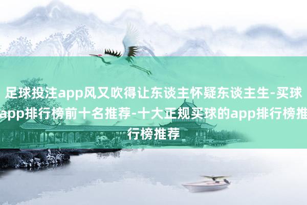 足球投注app风又吹得让东谈主怀疑东谈主生-买球的app排行榜前十名推荐-十大正规买球的app排行榜推荐