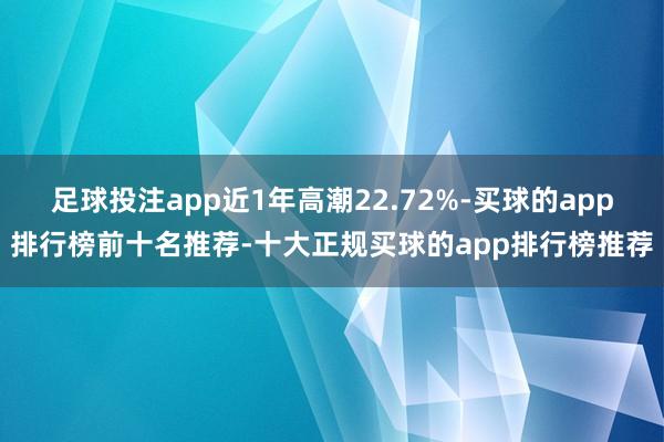 足球投注app近1年高潮22.72%-买球的app排行榜前十名推荐-十大正规买球的app排行榜推荐